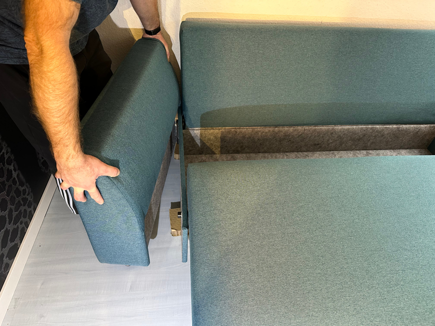 Bruno Ecksofa Armlehne anbringen